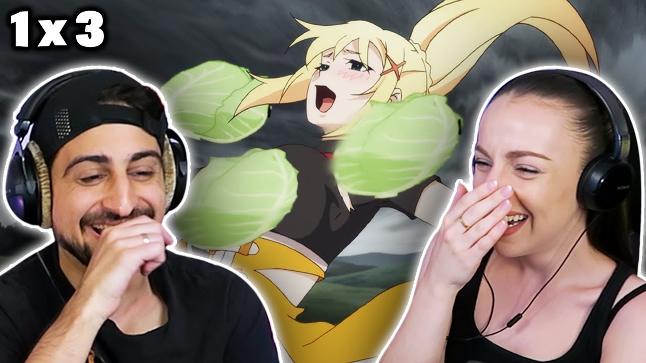 DARKNESS HAS US WEAK!! 🤣 *KONOSUBA* Episode 3 REACTION!