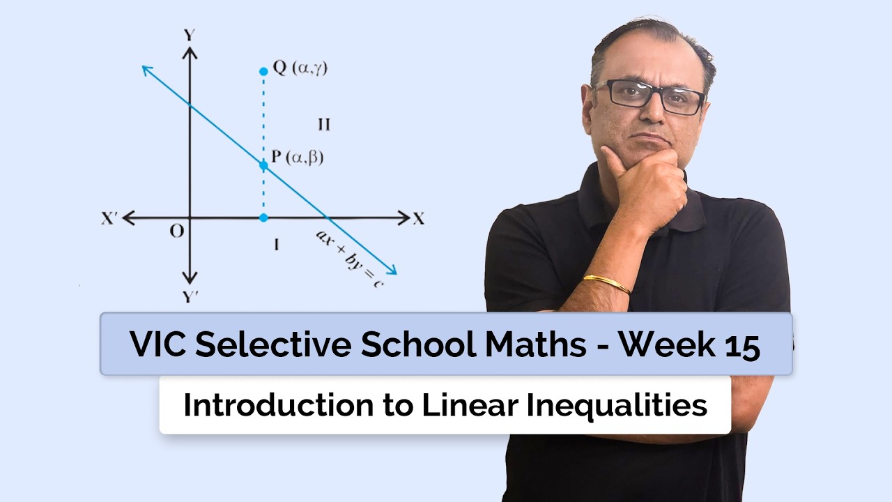 VIC Selective School Maths - Week 15  | Introduction to Linear Inequalities