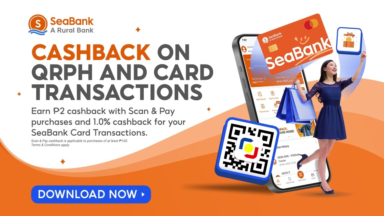 Get cashback on your purchases with SeaBank