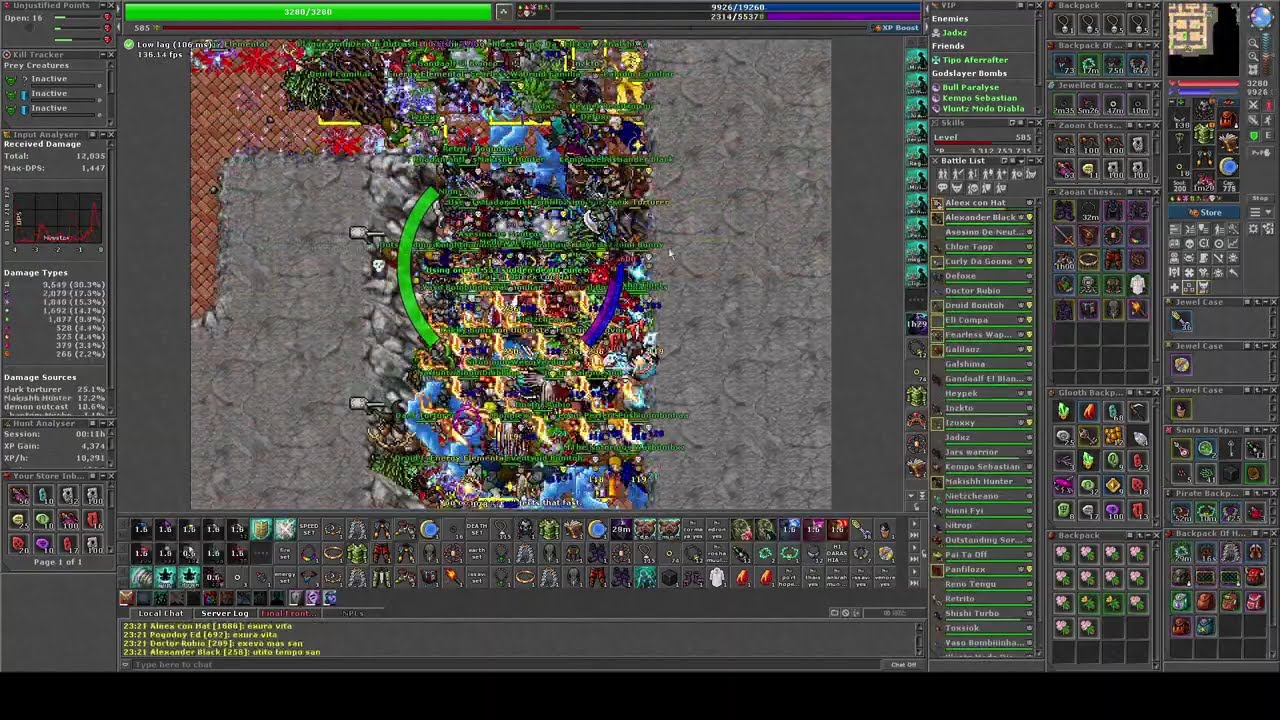 Tibia War Talera- Magvs 920 MS + Diex 910 RP Rosh Prison
