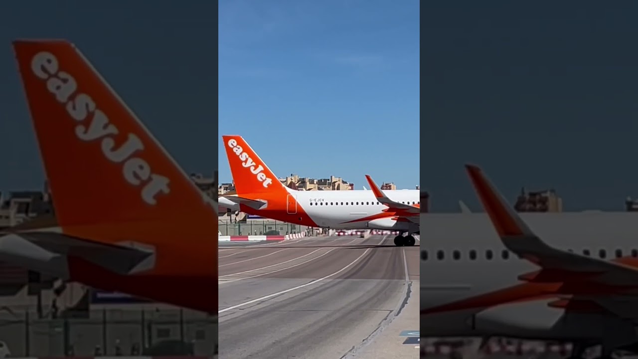 Gibraltar Runway, EasyJet Crossing