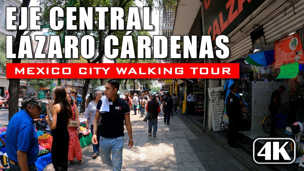 Eje Central Lázaro Cárdenas, Centro Histórico 🇲🇽 Ciudad de México [4K Walking Tour]