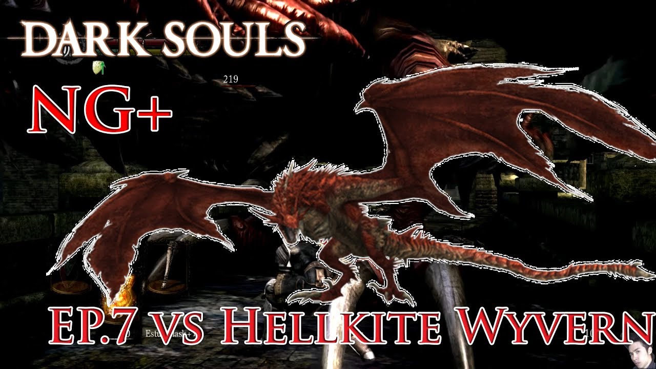 Dark Souls 1 Mini Boss Fight (NG+) Hellkite Wyvern
