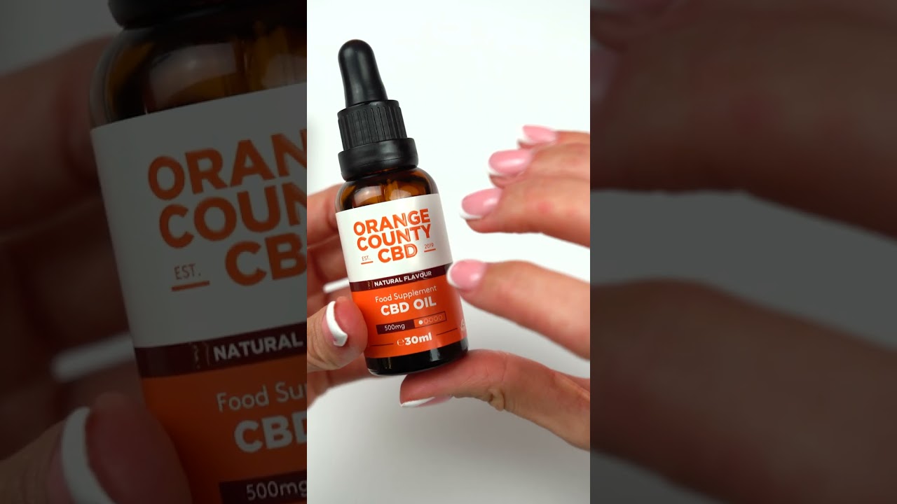 #ASMR #unboxing Natural Flavour CBD Oil Tincture 500mg 30ml #shorts