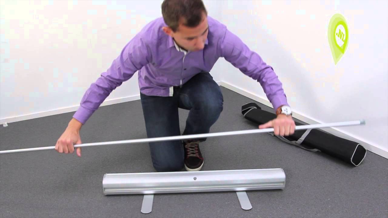 Roll up banner opzetten handleiding (beurs tip!)
