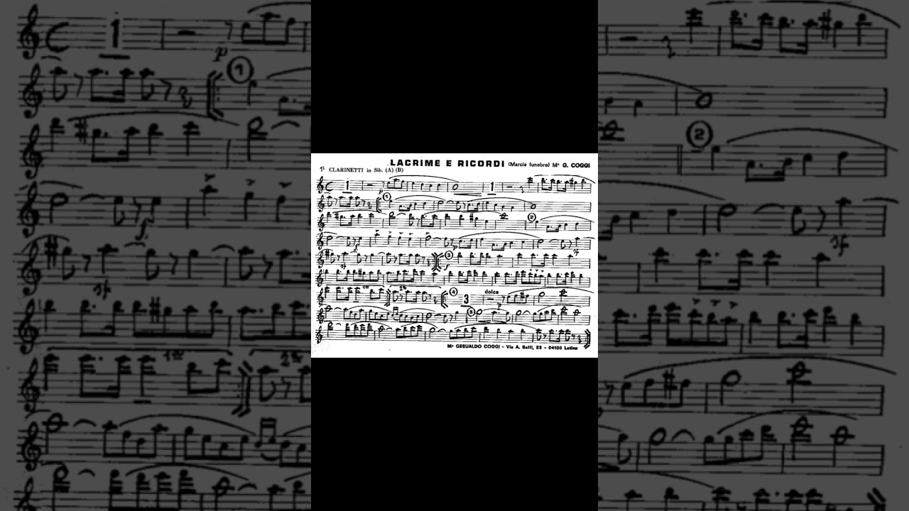 Lacrime e ricordi - Gesualdo Coggi (Marcia funebre)