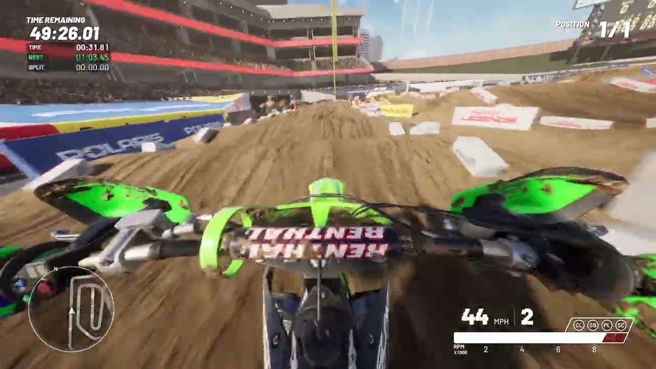Oakland fast lap, speedrun 1m 2s 20ms