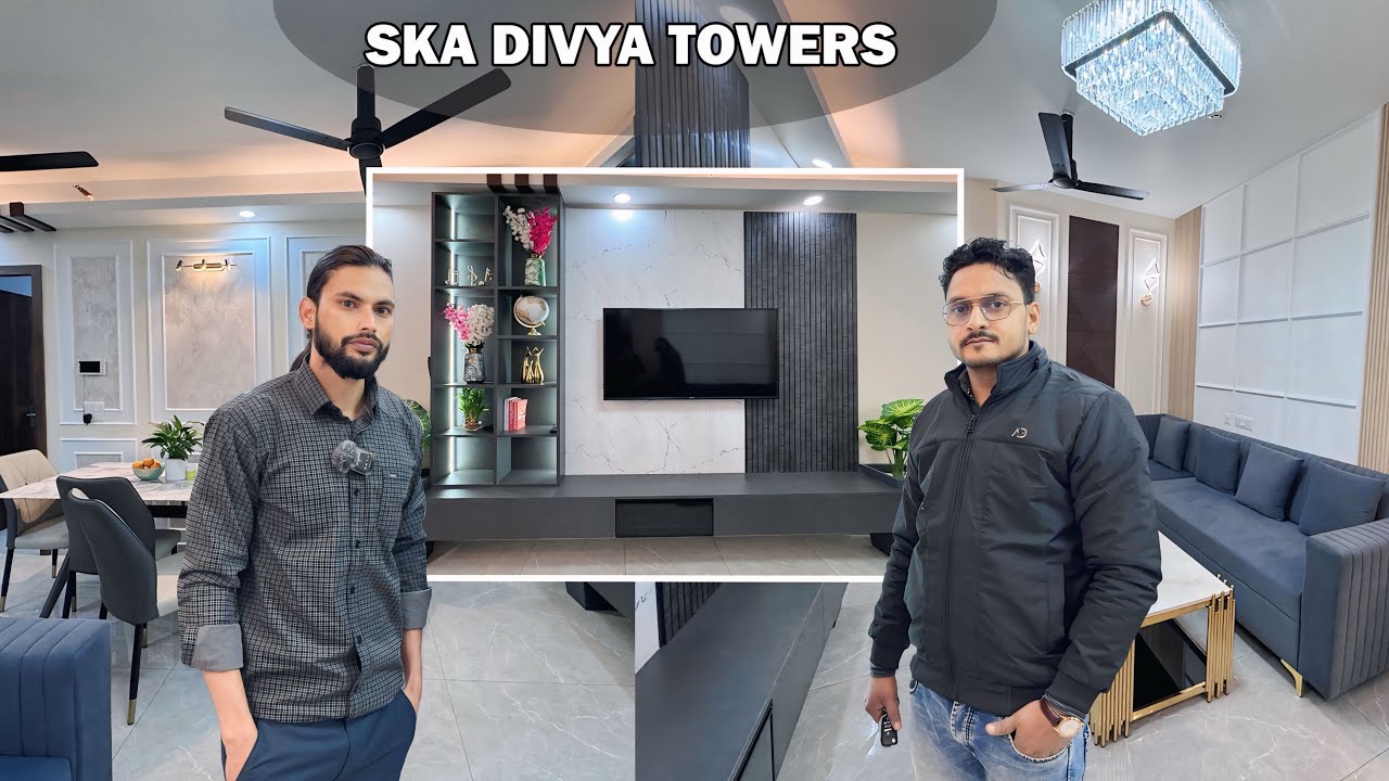 SKA DIVYA TOWERS | 3ВНК Budget Home Decor | CreativeInterior Design Ideas #homedesign #homedecor