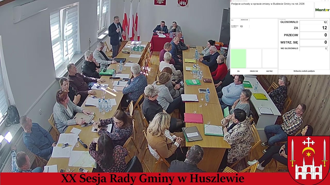 XX Sesja Rady Gminy w Huszlewie