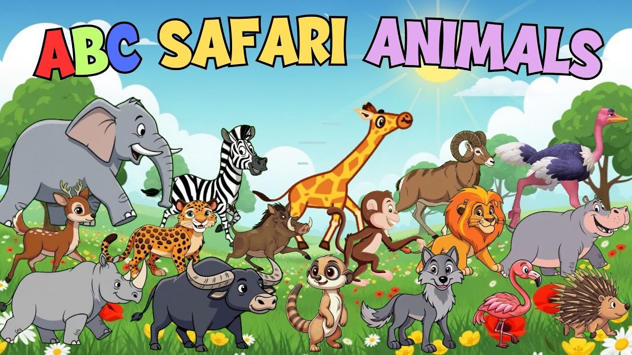 Песня ABC Safari «Звуки животных» + «Животные алфавита» 🐘🦒 Учим алфавит с помощью песни про живот...