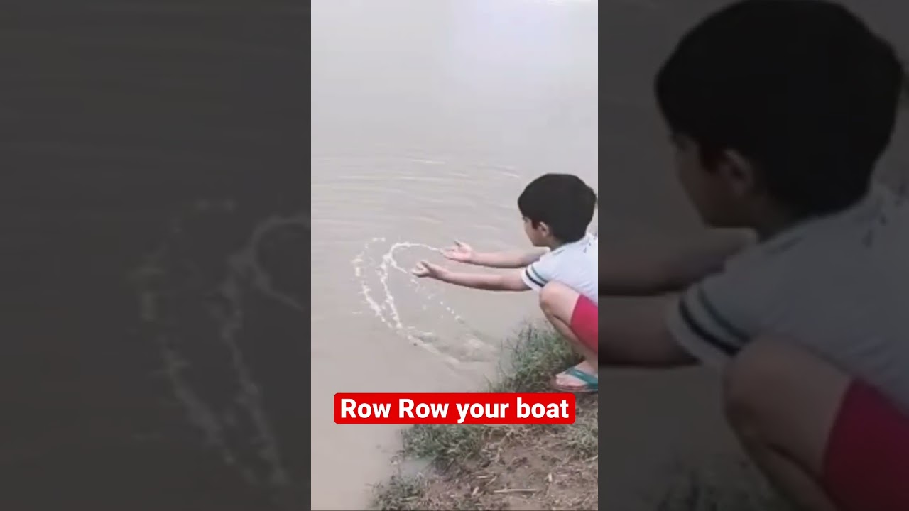 Boat 🛶 rhyme#shorts#ytshorts#kidslearning#rhymesnursery#rowyourboat#nurserypoem#bachpan#watergames