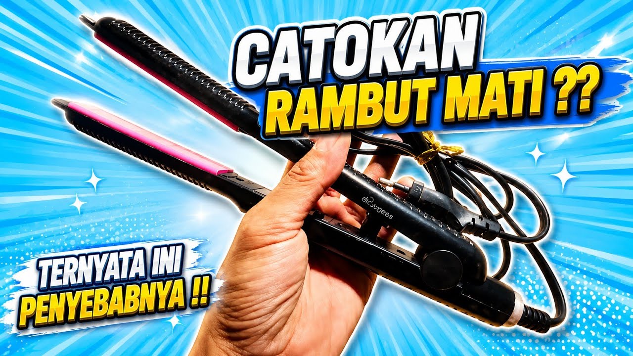 Begini Cara memperbaiki catokan pelurus rambut mati total !!