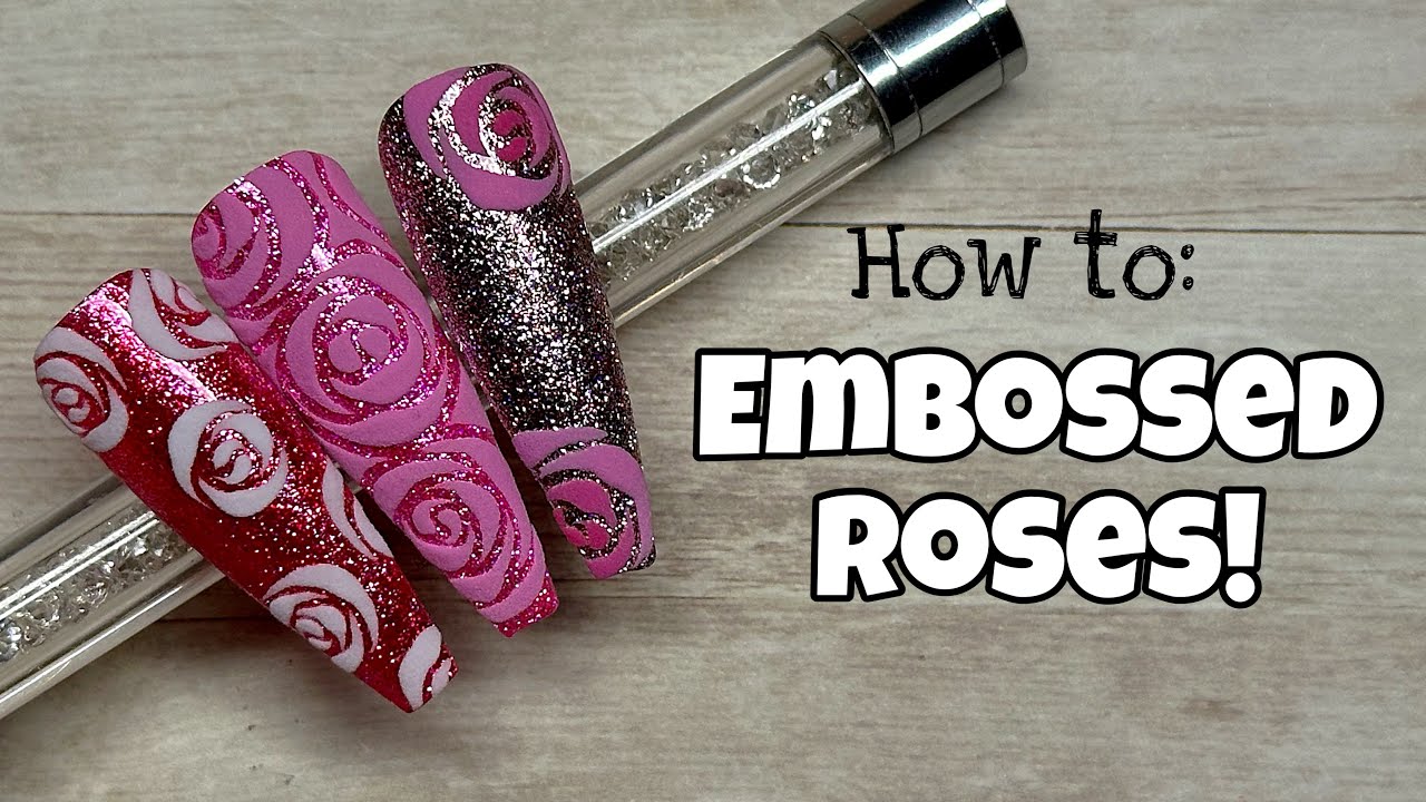 How To: Gel Polish Embossed Roses