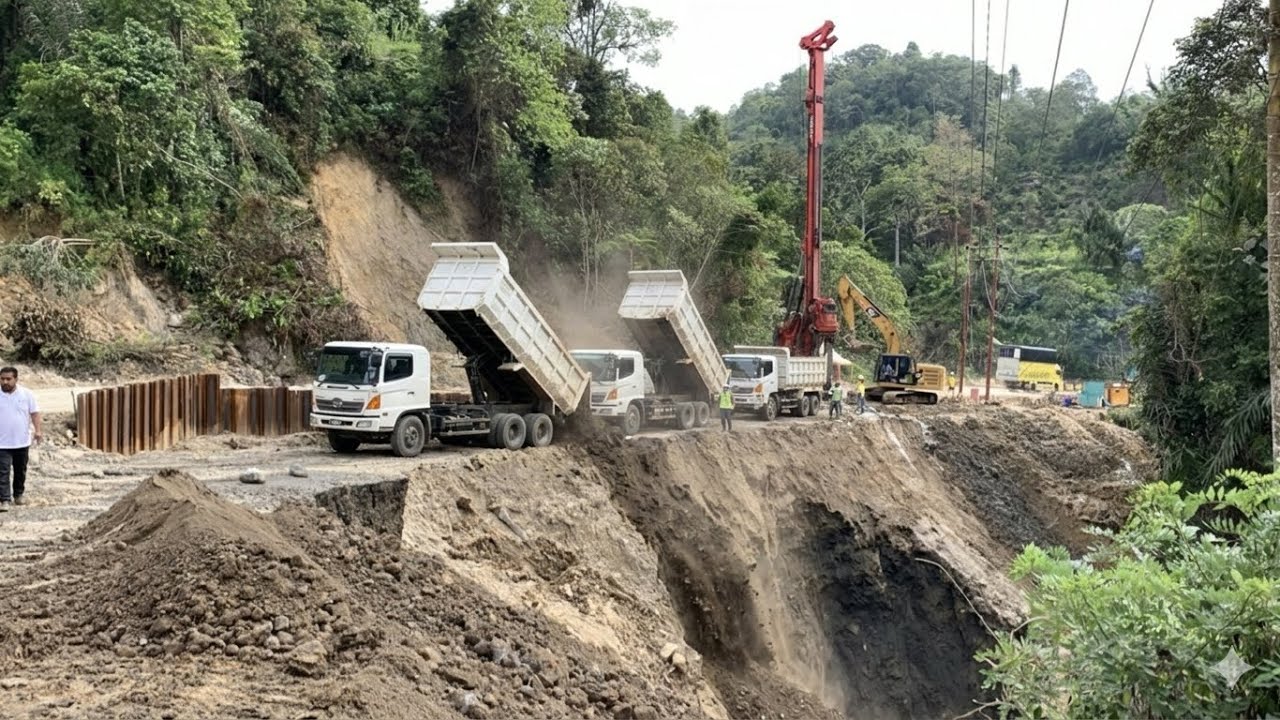 BUTUH BANYAK TANAH TIMBUNAN UNTUK JURANG INI”UNTUK PEMBUATAN DPT