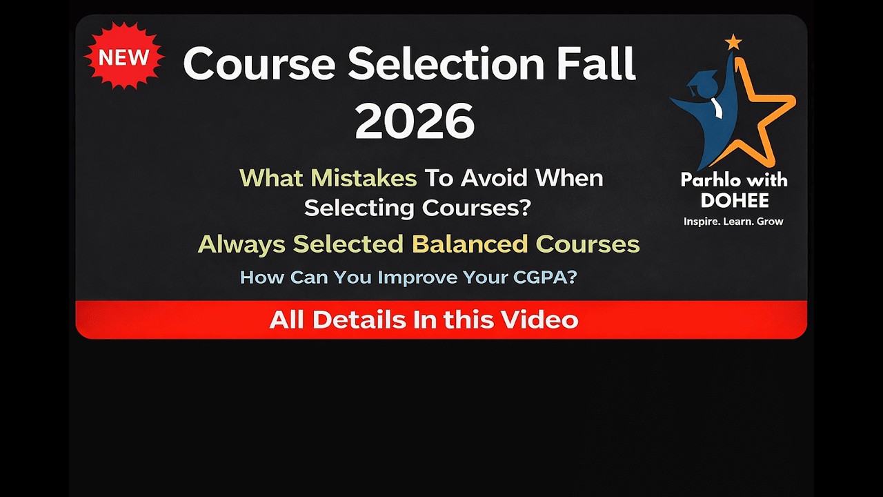 𝐂𝐨𝐮𝐫𝐬𝐞 𝐒𝐞𝐥𝐞𝐜𝐭𝐢𝐨𝐧 𝐊𝐚𝐛 𝐎𝐩𝐞𝐧 𝐇𝐨𝐠𝐢 ? 𝐒𝐩𝐫𝐢𝐧𝐠 2026 𝐒𝐞𝐦𝐞𝐬𝐭𝐞𝐫 | 𝐕𝐢𝐫𝐭𝐮𝐚𝐥 𝐔𝐧𝐢𝐯𝐞𝐫𝐬𝐢𝐭𝐲 𝐨𝐟 𝐏𝐚𝐤𝐢𝐬𝐭𝐚𝐧