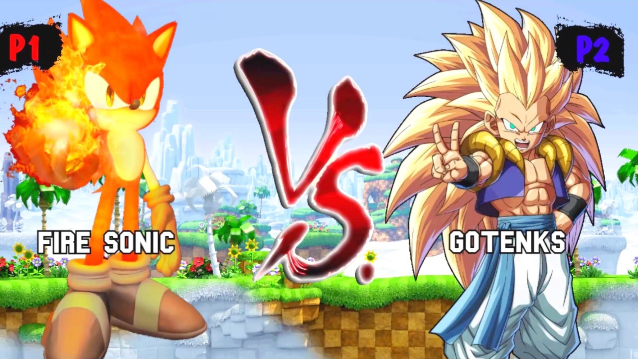 Fire Sonic VS Gotenks I Sonic Battle JUS MUGEN v4