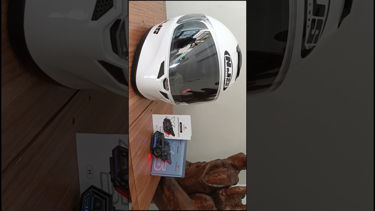 Cara Pasang Intercom Ke Helm NJS ZX-1 sangat mudah #shorts #NJS #intercom
