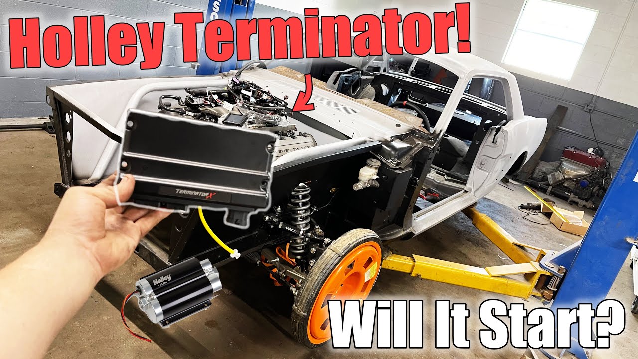 Installing Holley Terminator X On My 1965 Ford Mustang Its Almost ready To Start!!!!!!!