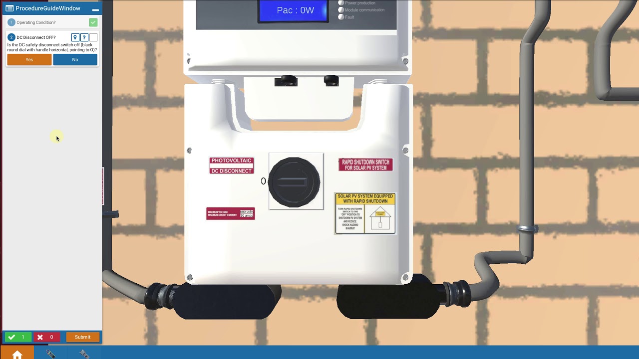 Solar Troubleshooting - DC Disconnect Off