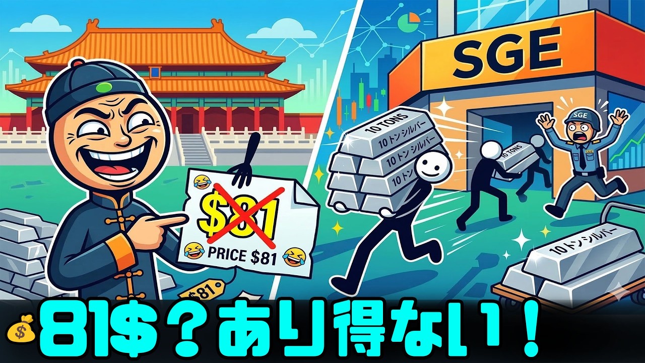 🚨北京のディーラーが81$を嘲笑う — SGEで現物銀10トンを強奪