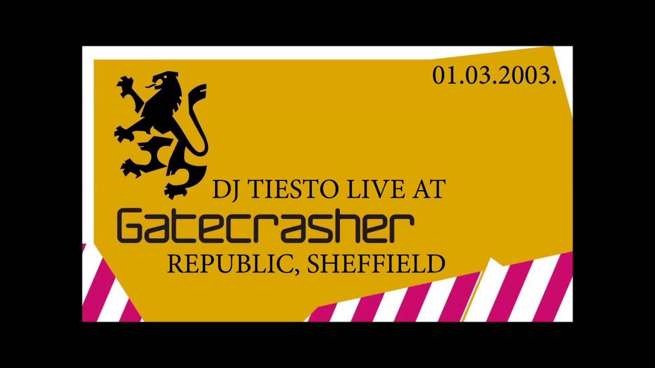 DJ Tiesto Live At Gatecrasher, Republic, Sheffield, 01.03.2003.