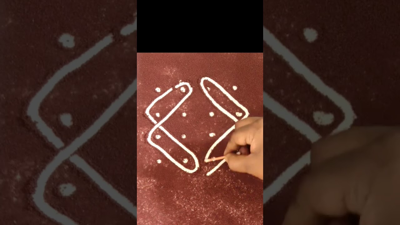 4*4 dots rangoli #art #satisfying #creative #design #interesting