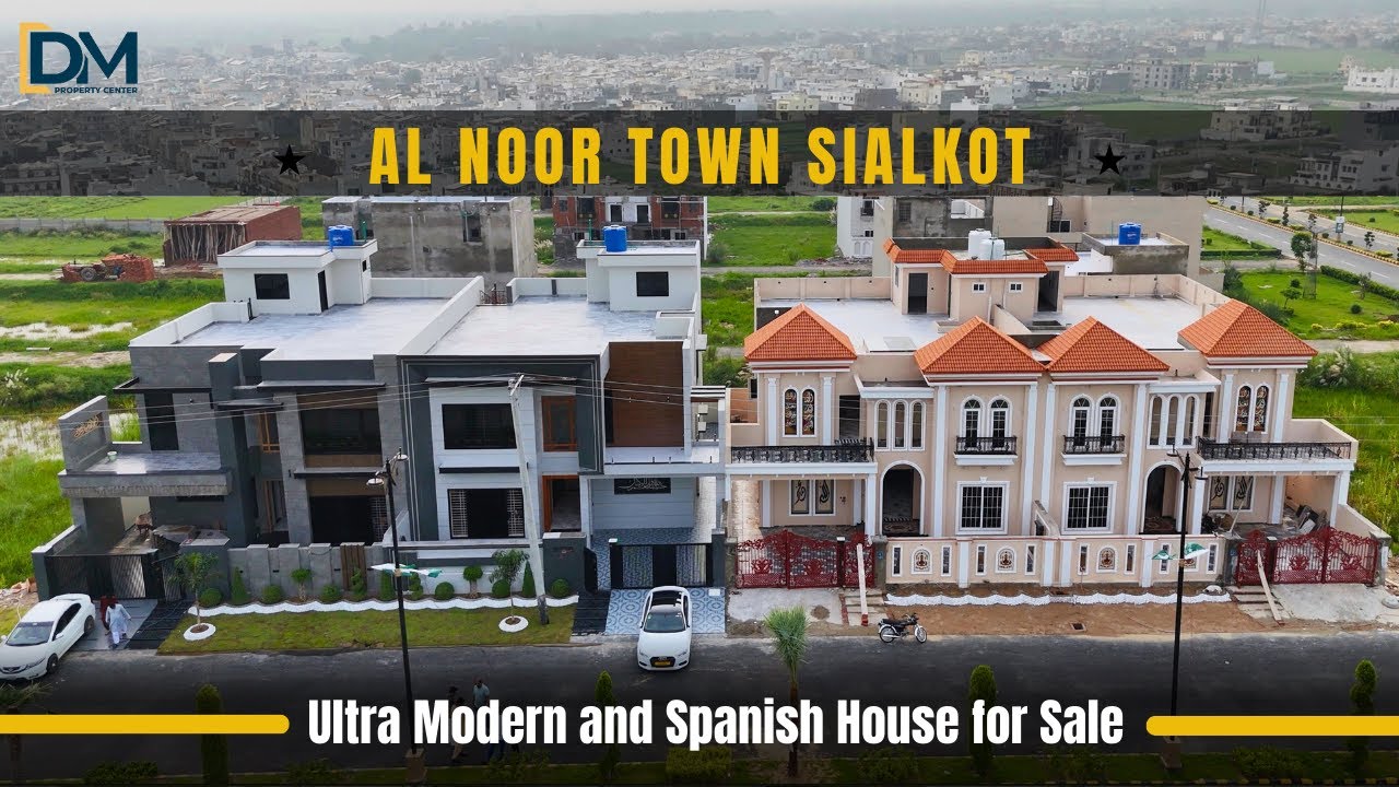 Today AL NOOR town SIALKOT  Tour and 10 Marla 2 modern House for sale