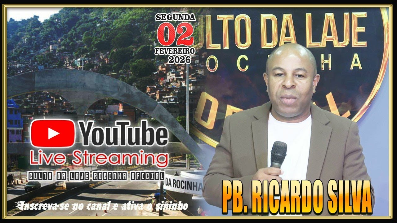 PB. RICARDO SILVA NO ( CULTO DA LAJE ROCINHA OFICIAL ) - DIA 02 / FEVEREIRO / 2026