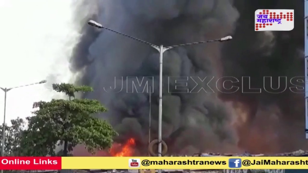 Mumbai: Fire at slum area of Jogeshwari, Oshiwara