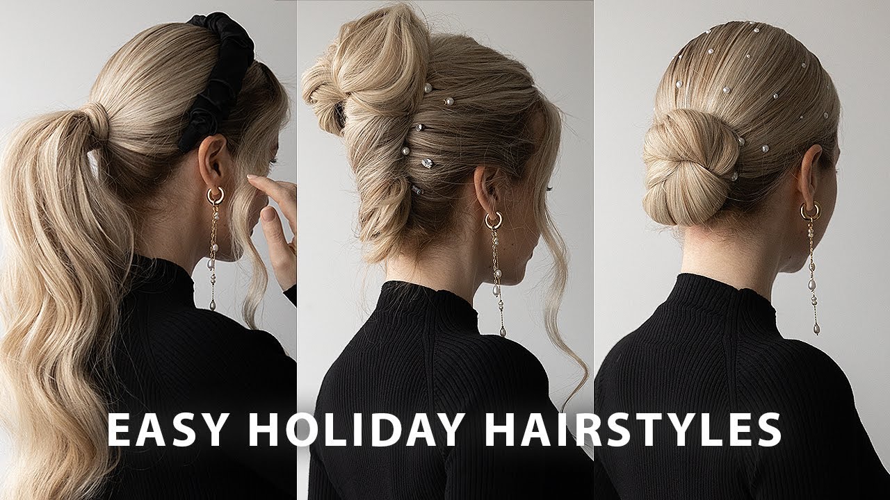 EASY HOLIDAY HAIRSTYLES🎄🎁