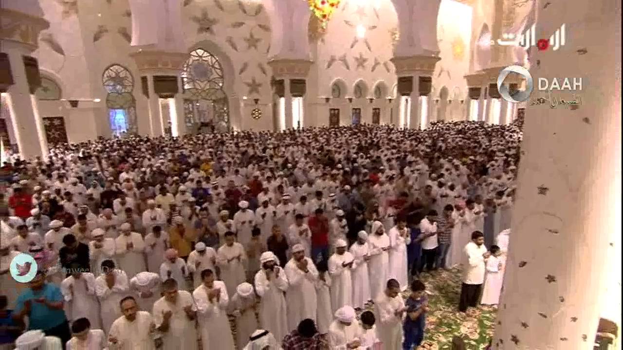 دعاء ختمة القران للشيخ إدريس أبكر ليلة 29 رمضان 1436 جامع الشيخ زايد (مؤثر خاشع)