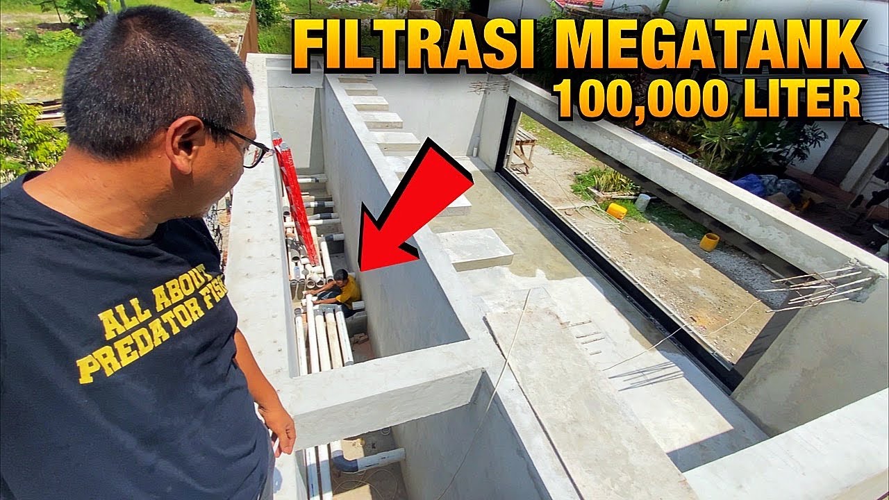 #19- FILTRASI MEGATANK 100TON ; FILTER KOLAM IKAN HIAS TERBAIK???
