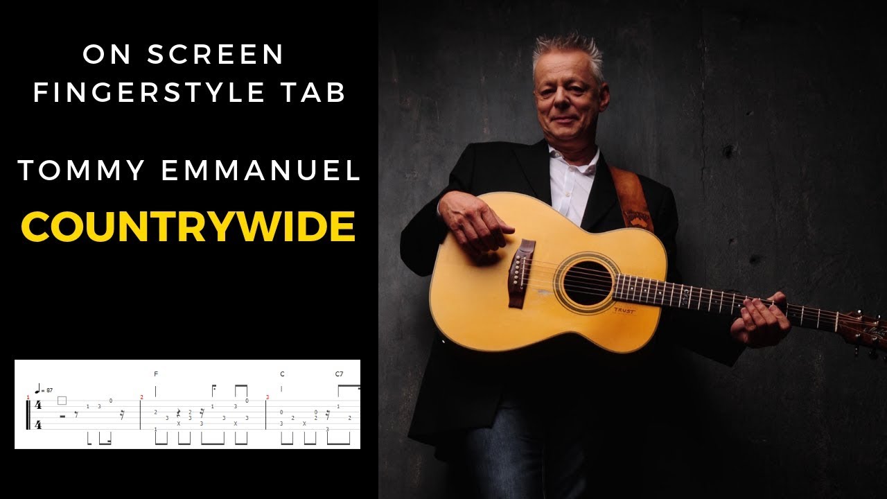 (Tommy Emmanuel) Countrywide | Guitar Tab Play Along