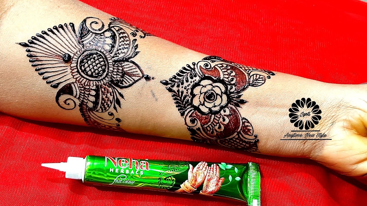 New Beautiful Bengal Style Mehandi Design 2022 | simple shaded mehandi design | mehandi ka design