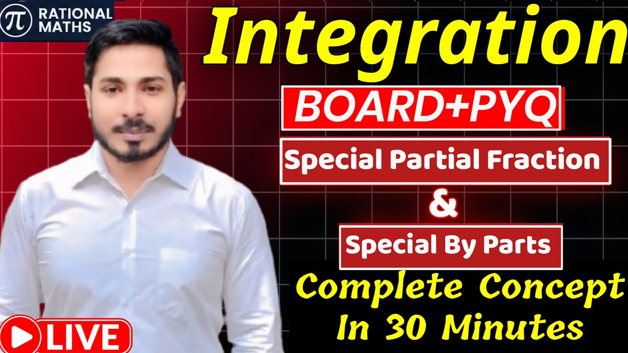 INTEGRATION #definiteintegral #integration #questions Special partial fraction& integration by parts