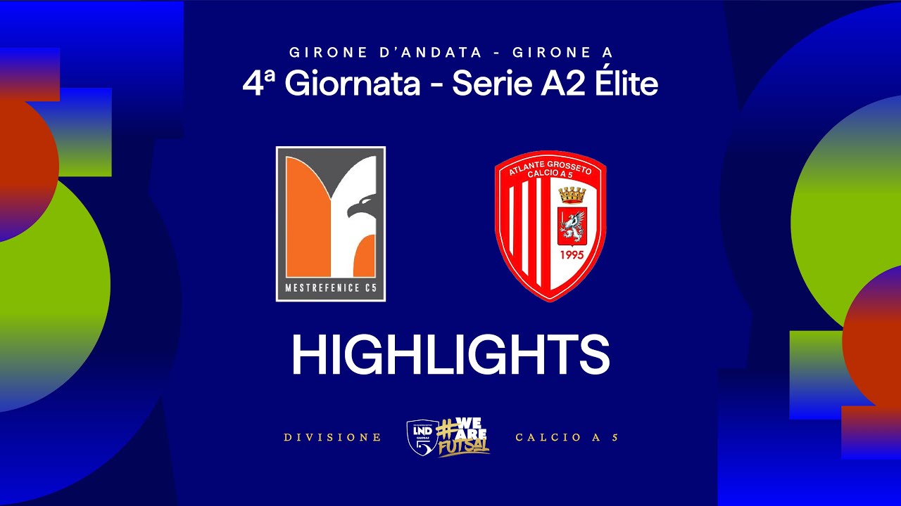 MestreFenice-Atlante Grosseto 4-6 | Gol e highlights | 4ª giornata | Serie A2 Élite 2025/26 - Gir A