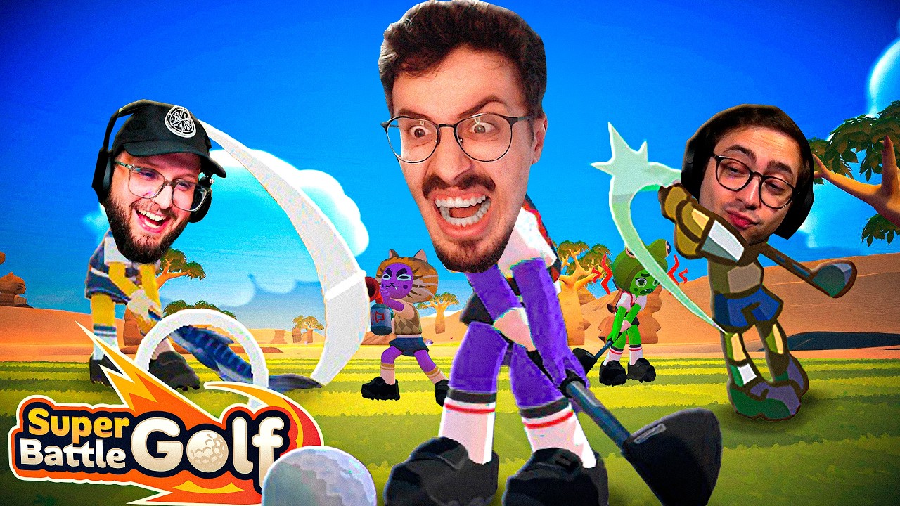 ESSE JOGO TESTOU NOSSA AMIZADE! Super Battle Golf com COLEGAS!