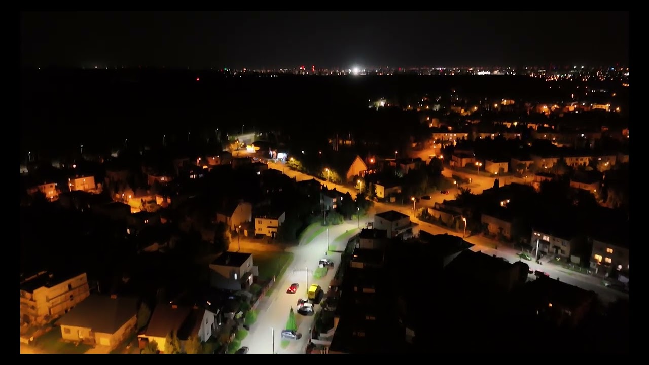 Nocny przelot #drone #dji 4 mini pro