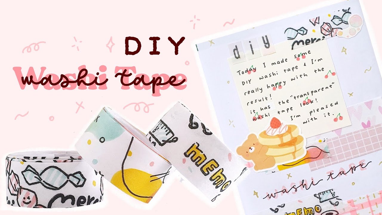 ✂️ DIY Washi Tape (click CC for Indo Sub)✂️