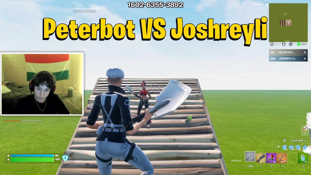Peterbot VS Joshreyli 1v1 Buildfights!