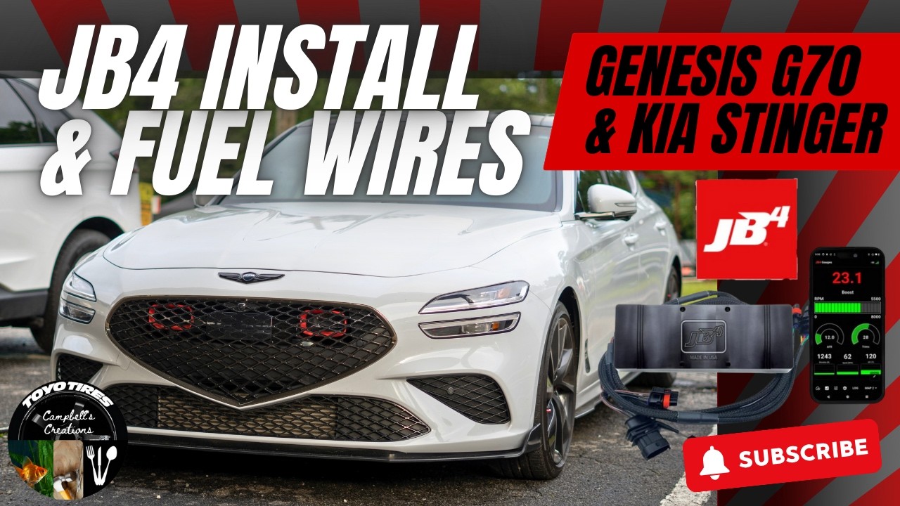 ПОЛНАЯ ПОДРОБНАЯ установка JB4 на Genesis G70 или Kia Stinger и топливных проводов (сделай сам)