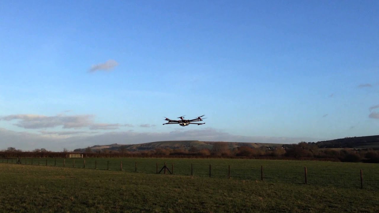 tarot x6 hexacopter maiden flight