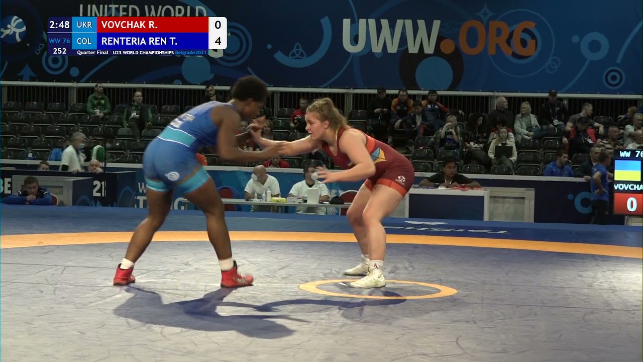 1/4 WW - 76 kg: R. VOVCHAK (UKR) v. T. RENTERIA REN (COL)