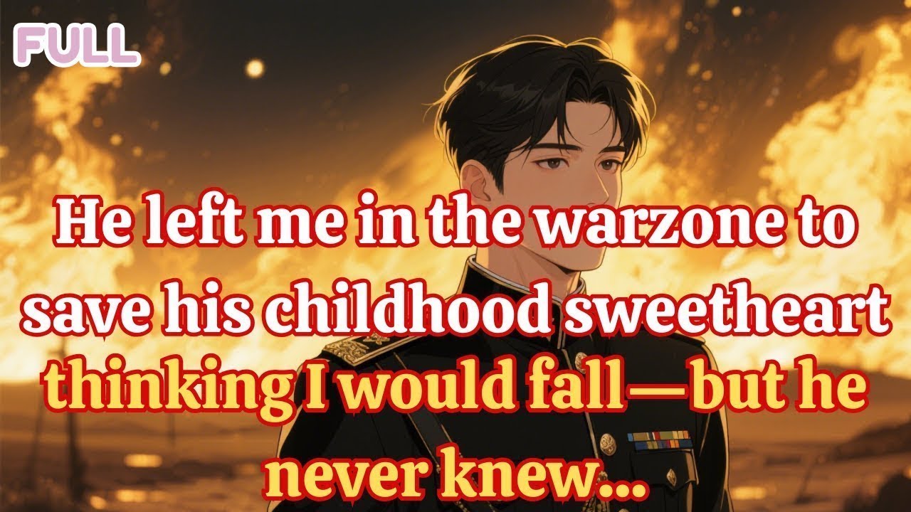 He left me in the warzone to save his childhood sweetheart, thinking I would fall—but he never knew