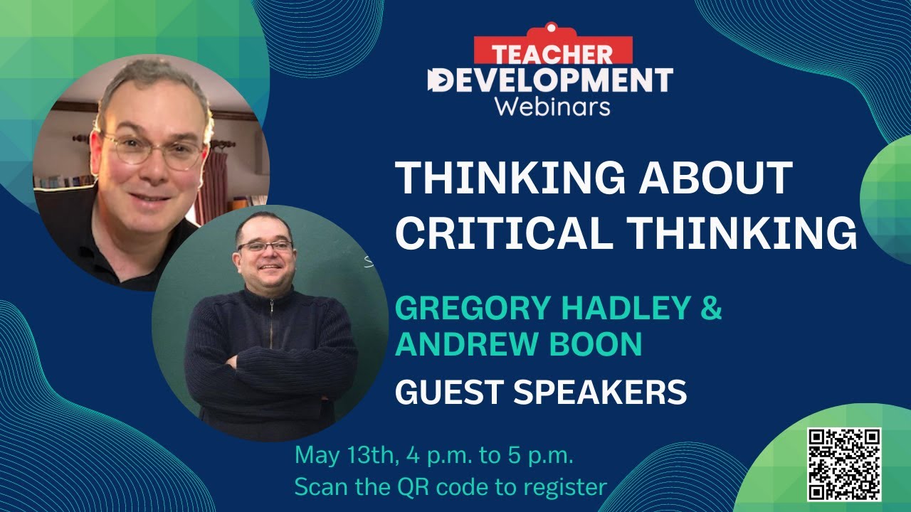 Thinking about Critical Thinking | Gregory Hadley & Andrew Boon