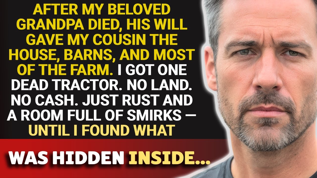 They Said Grandpa Left Me Nothing but a Tractor—Then I Found a Hidden Key Inside and…