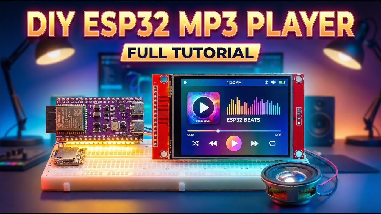 Я сделал Mp3 Player с Esp32 и DfPlayer с нуля.