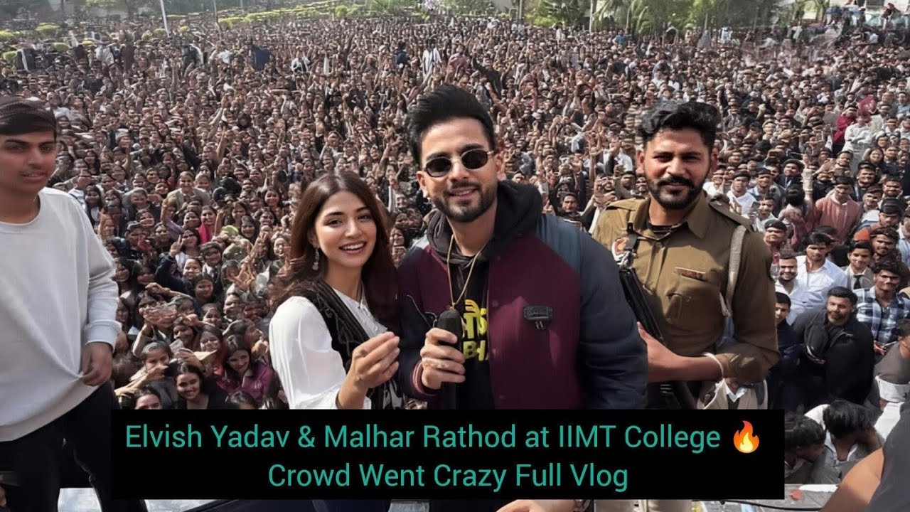 Elvish Yadav Makes GRAND ENTRY IN NOIDA COLLAGE! FANS Gone Crazy 😳 Aukaat Ke Bahar Promotion !