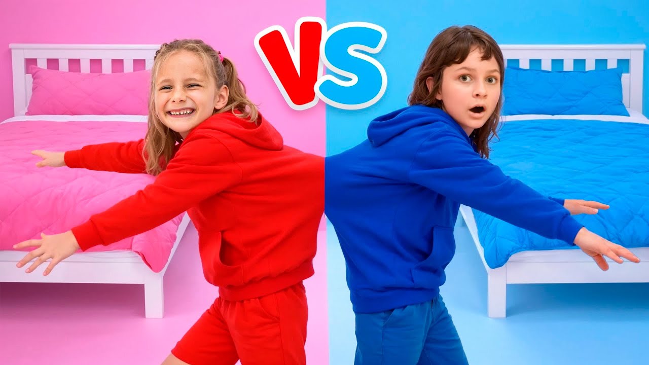 Cuộc chiến màu sắc: Maya vs Mary – Tìm đồ chơi hồng và xanh!