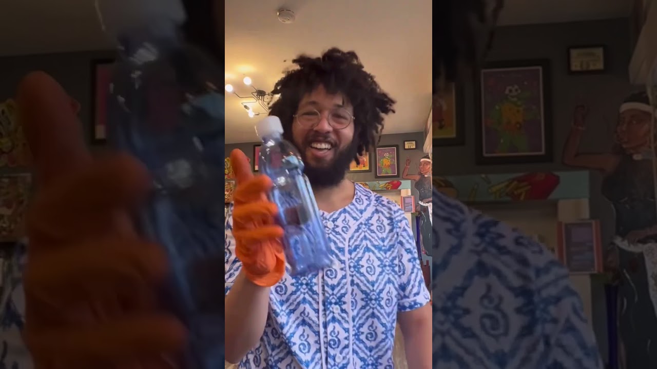 Watch me flip this #bong that looks like a #waterbottle